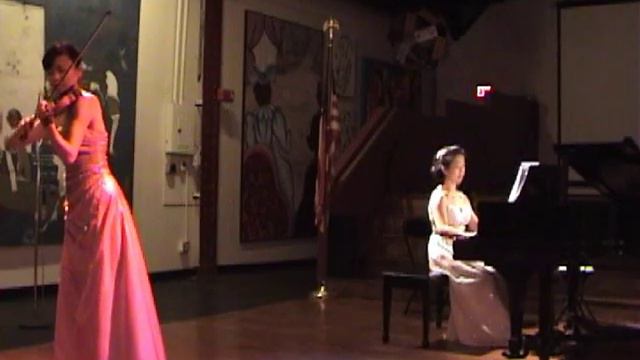 Dvorak - Songs My Mother taught Me Bin Huang violin Hyun Sun Kim piano смотреть онлайн