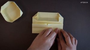 3 идеи как сделать оригами коробочку • Коробка оригами из 1 листа бумаги А4 без клея • Origami Box