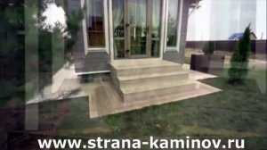 Электрокамин в теплой крытой террасе для Розы Сябитовой - www.strana-kaminov.ru