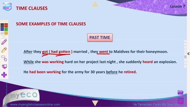 Advanced Lesson 7: Time Clauses┃C1-C2 Advanced İleri Seviye Tüm İngilizce Gramer Yapıları
