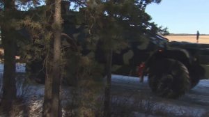 Учебное разминирование  машиной РВСН