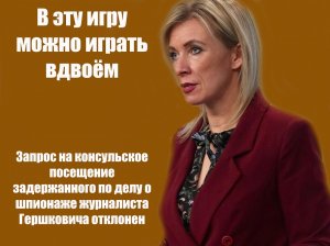 Заявление Захаровой о с планированным Западом украинского контрнаступления