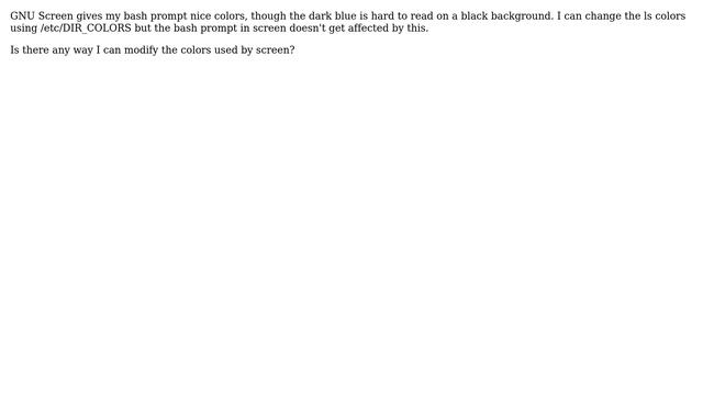 Unix & Linux: Configure GNU Screen's colors? смотреть онлайн