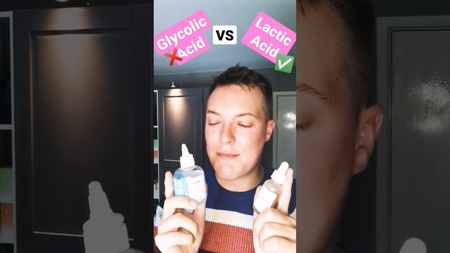 ✅CHANGE THIS IN YOUR SKINCARE ROUTINE - Glycolic Acid vs Lactic Acid #shorts