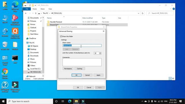 How to share folder, files & Drive in windows 10 | Folder sharing in Hindi. смотреть онлайн