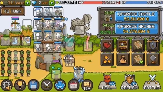 Grow Castle 21-Sub No Golden Horn, No Hero Slot . DH2( wave Jump +3) смотреть онлайн