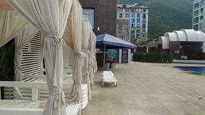 Пансионат "Кубань" Геленджик, территория, бассейн, лифты, главный корпус, 07.07.23г.