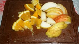 Компот из груш и апельсина