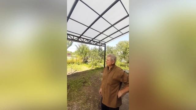 Навес на садовом участке в Ростове-на-Дону смотреть онлайн