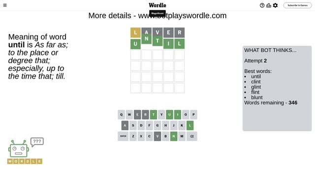 Nov 2, 2023 - Bot plays Wordle #866 - How to guess today's word? Answer, hints, solution смотреть онлайн