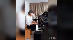 Фортепианный ансамбль "Смуглянка, обработка В. Кочуговой" г Каракол ДШИ. Поздравления с Днём Победы