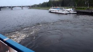 Теплоход ЛЕНИН уходит из Твери 16 05 2015г