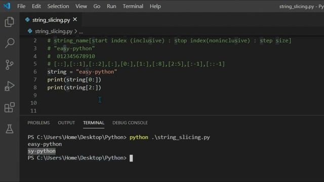 HOW TO SLICE A STRING IN PYTHON | 2020