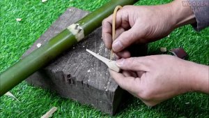 Поделки из бамбука и ногтей - Что будет дальше_