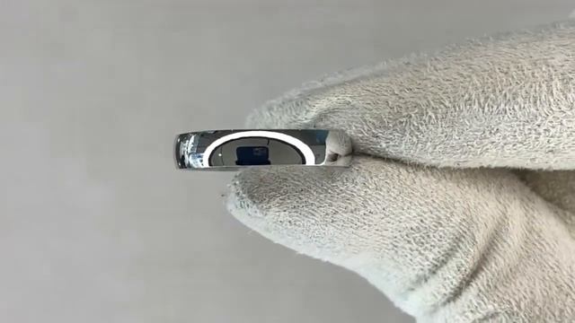 Классическое обручальное кольцо из белого золота шириной 4 мм. *ЛК-4/б* смотреть онлайн