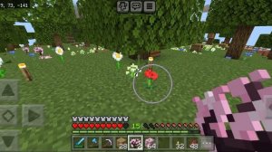 Выживание в Майнкрафт пе 1.20 #19 Вырастил мини биом Сакуры