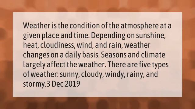 What is weather very short answer? смотреть онлайн