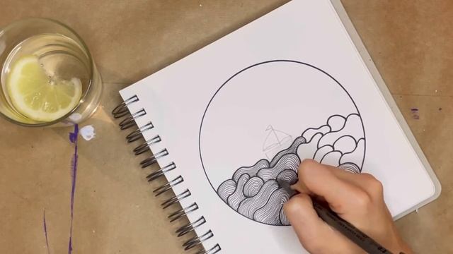 Медитативное рисование . Мастер класс «Волны спокойствия». Рисование при тревоге.