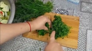 Салат из зелёных помидор ? нереально вкусно и быстро!