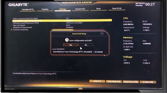 How To Enable TPM / PTT on Gigabyte Motherboard | Enable TPM / PTT | смотреть онлайн