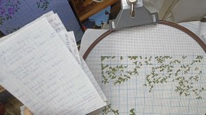 Сентябрьские заботы. Немного вышивки.
