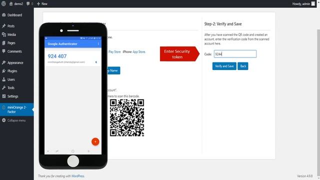 Enable Two Factor Authentication for WordPress Users