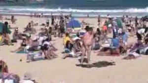 Флэшмоб на пляже в Сиднее