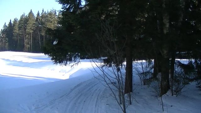 Гольф клуб в Нахабино зима 2011. Поле № 5 . смотреть онлайн