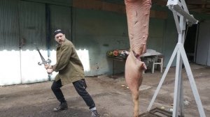 ТЕСТИРУЕМ МЕЧ ИЗ КОМПЬЮТЕРНОЙ ИГРЫ С ВИКТОРОМ БЛУДОМ В КУЗНИЦК ВЁЛУНДА