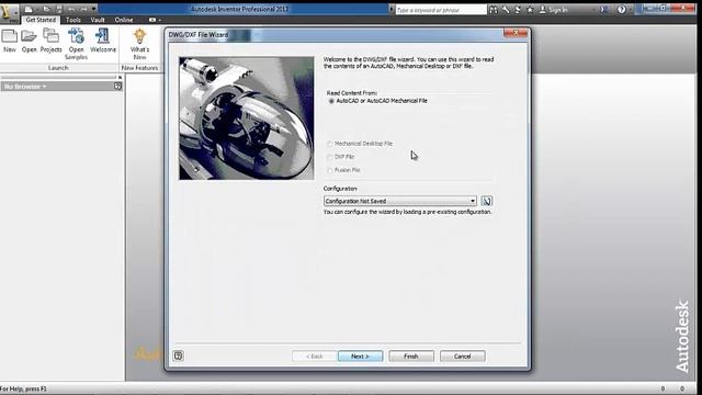 IMPORT AUTOCAD FILES INTO AUTODESK INVENTOR