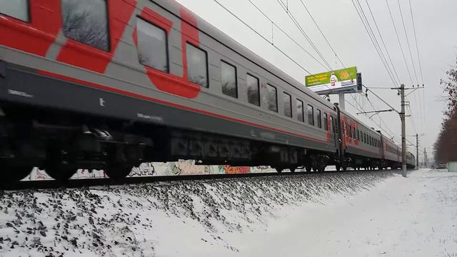 ЧС7-278 с поездом №716В Белгород-Москва смотреть онлайн