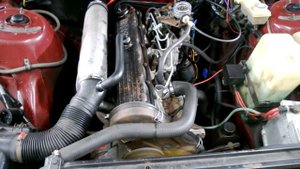 Volvo 240 Diesel start + idle D24