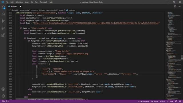 Membuat Log System di Discord Server Roleplay || Give Logger || es_extended смотреть онлайн