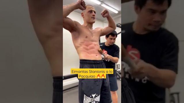 Stanionis endureciendose a lo Pacquiao. Butaev lo espera este sábado 🥊🔥