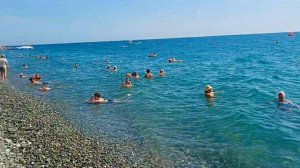 Имеретинский Пляж Адлер Сочи Совхоз Россия.Чистое море 🌊 красота релакс наслаждение отдыхом 29.08.2