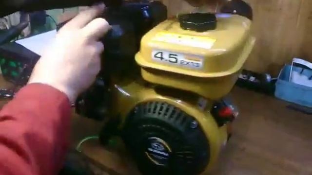 запуск двигателя Robin Subaru EX 13 смотреть онлайн