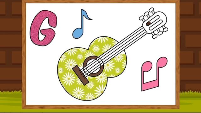 Mewarnai Gitar yg Bagus // mewarnai Gitar