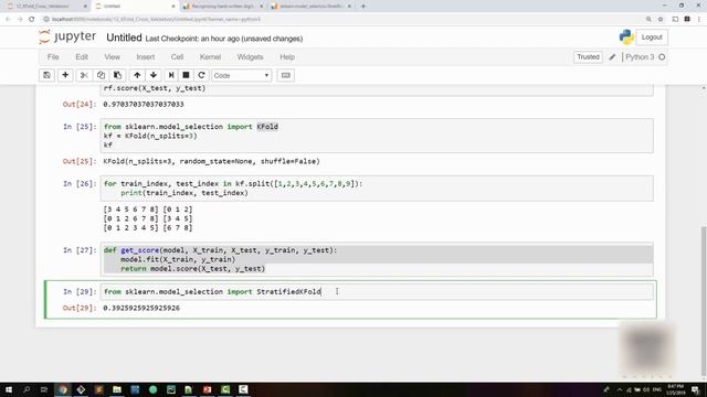 Machine Learning Tutorial Python 12 - K Fold Cross Validation
