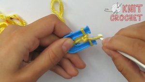 Плетение на рогатке. Как связать шнурок/ How to crochet a cord