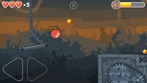 Red Ball Красный шарик / Уровень 33 / Мрачная фабрика