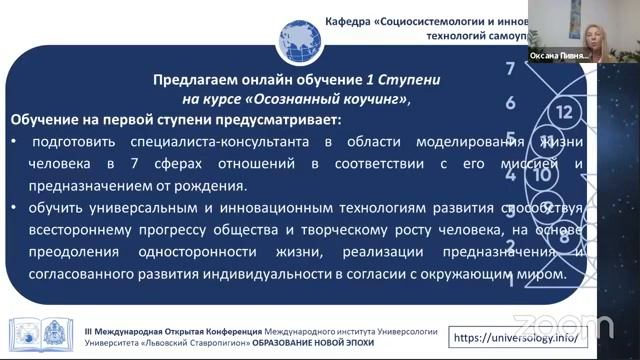 Презентация кафедры социосистемологии и инновационных технологий самоуправления, Пивняк О.