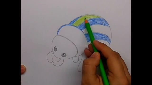 Как нарисовать жука малышам. Просто и красиво смотреть онлайн