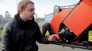 Дорожная фреза на экскаватор-погрузчик