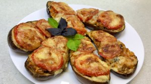 Баклажаны, фаршированные овощами. Вкусные баклажаны в духовке.mp4