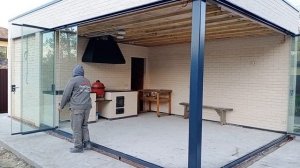 Безрамное остекление в Казани - остекление веранды, беседки, барбекю или балкона