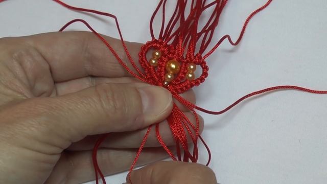 Кулон макраме корона своими руками