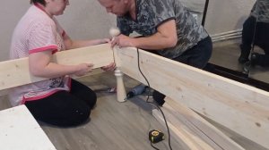 Деревянная кровать своими руками.