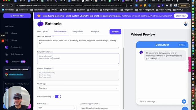 How to Create a No Code Chatbot with GPT3 & GPT4 ?