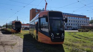 Обкатка новых трамваев в Ярославле.23 07 2024 г