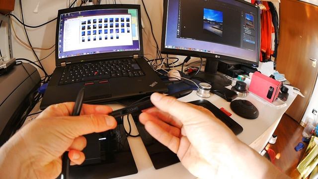 double wacom bamboo on double screen configuration смотреть онлайн